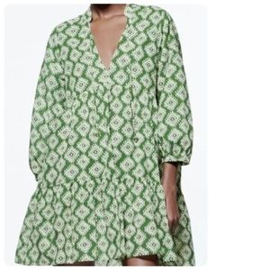 Zara Mini Cadie Dress - Green
